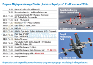 Lotnicze Depułtycze program